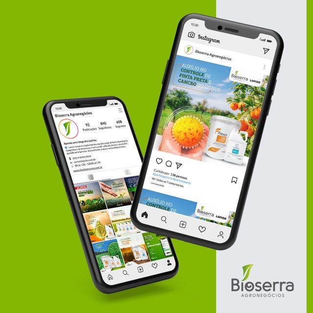Posts de Instagram da Bioserra
